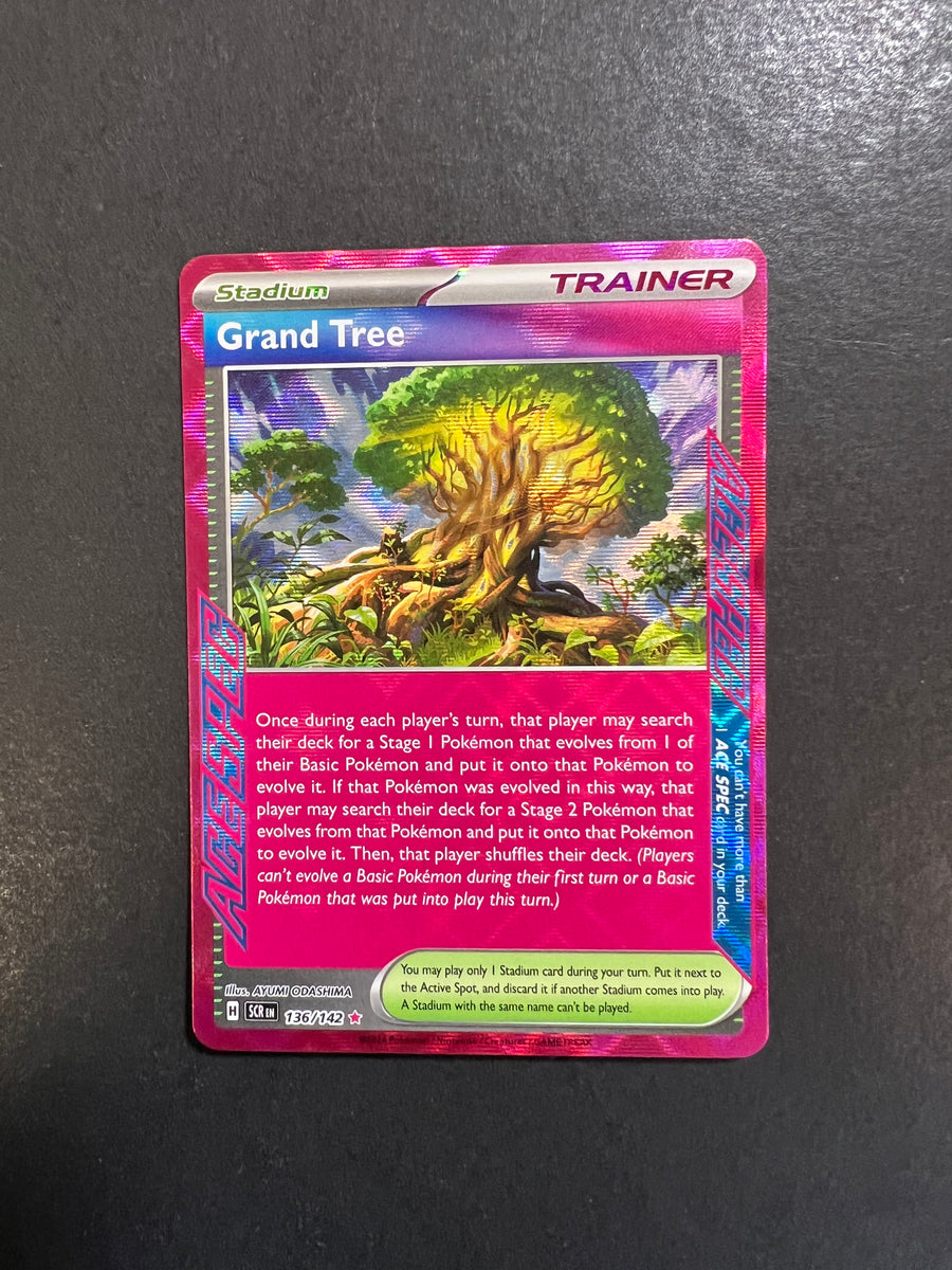 Pokemon Trading Card Game Stellar Crown ACE SPEC Rare Grand Tree #136 Pokemon Trading Card Game Stellar Crown ACE SPEC Rare Grand Tree #136