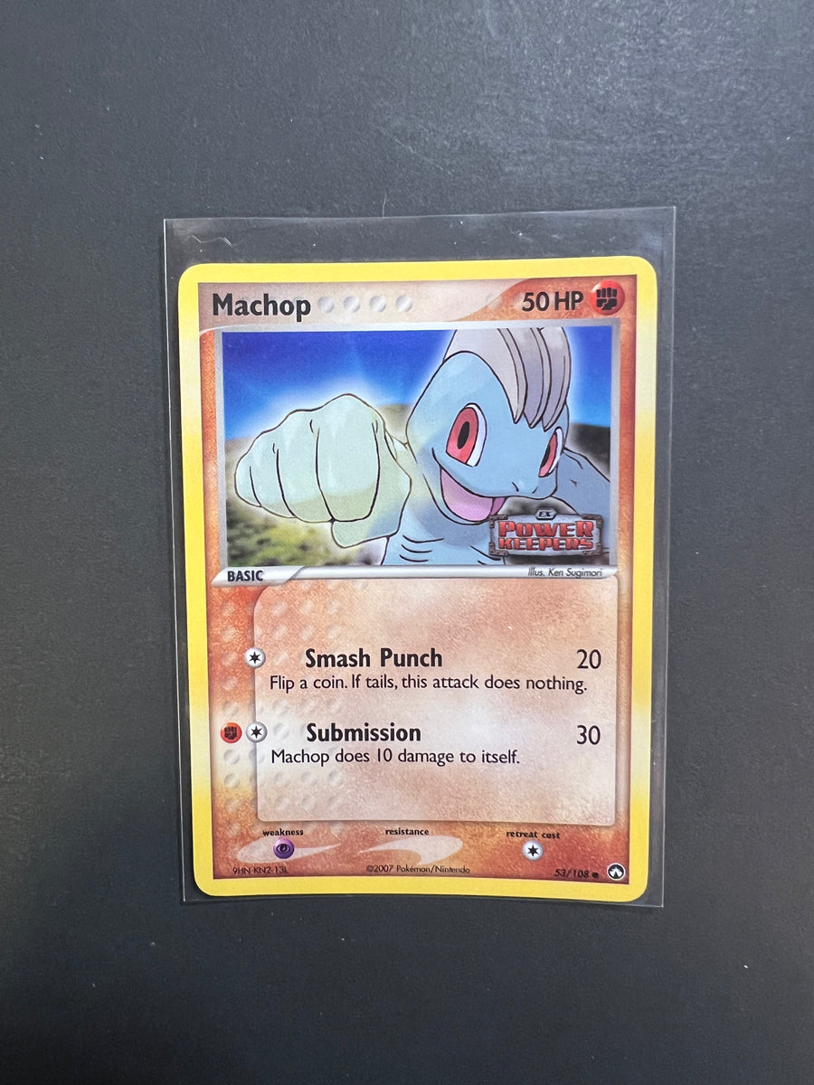 Machop - 53/108 “Stamped” Reverse Holo