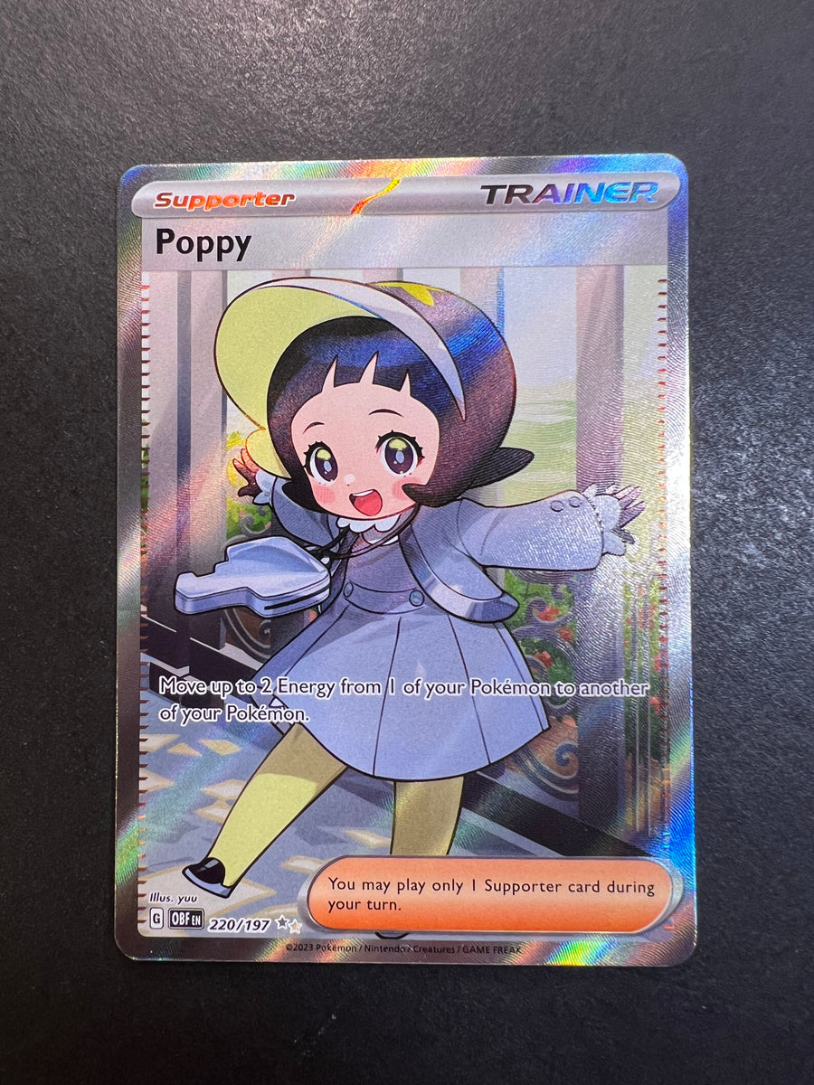 Poppy 220/197 Ultra Rare Full Art and Poppy 227/197 Special 