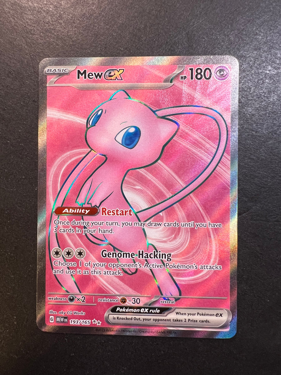 Mew ex - 193/165 Full Art Ultra Rare - Pokemon 151 Set JAB Games13 Mew ex - 193/165 Full Art Ultra Rare - Pokemon 151 Set JAB Games13