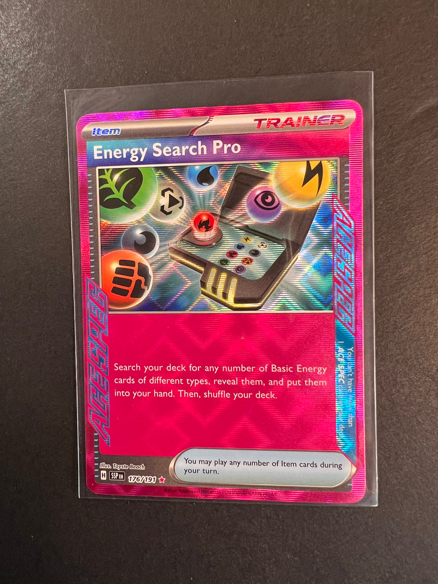Energy Search Pro - 176/191 Holo Ace Spec Trainer - Surging Sparks JAB Games13 Energy Search Pro - 176/191 Holo Ace Spec Trainer - Surging Sparks JAB Games13