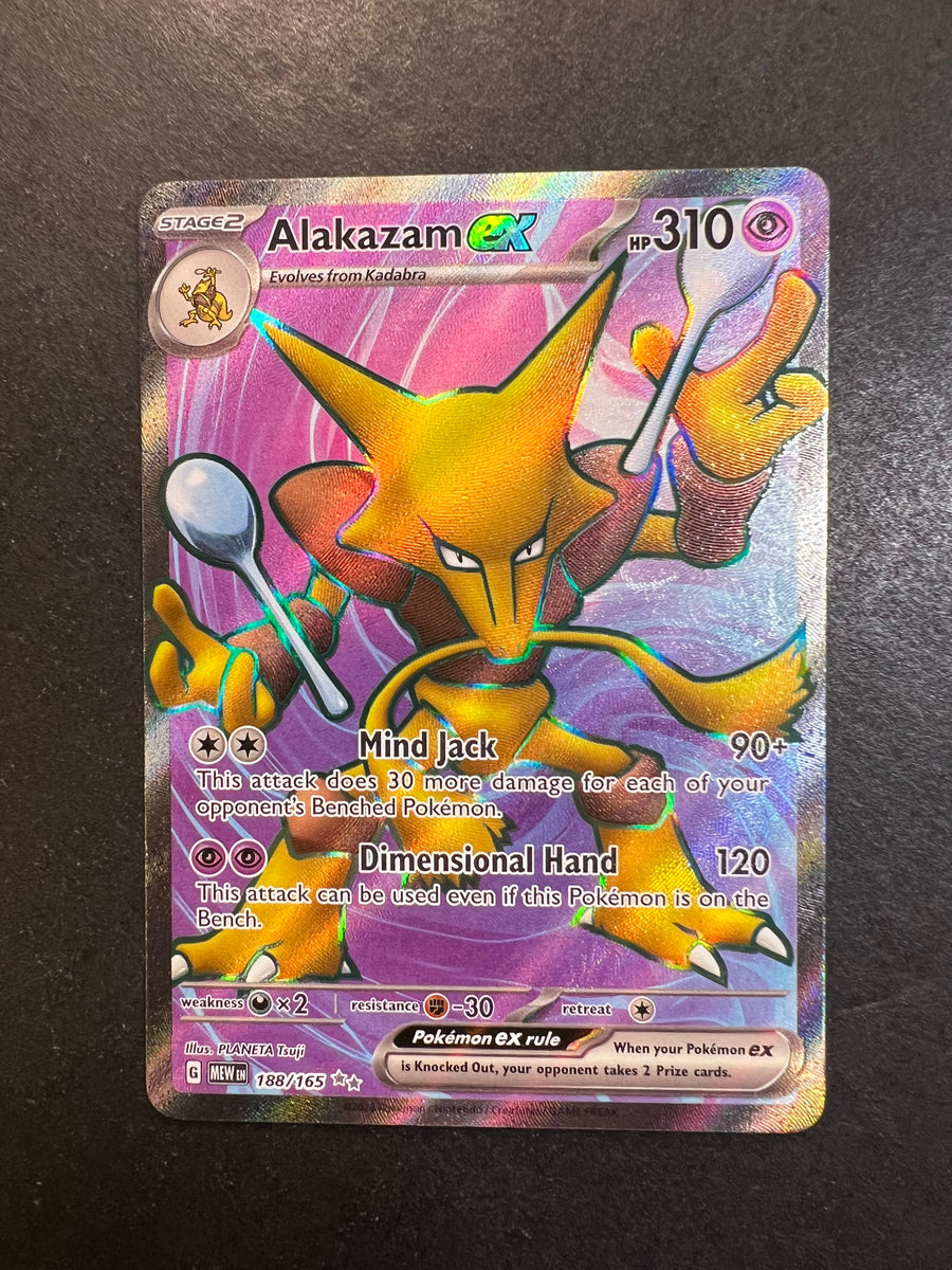 Alakazam ex - 188/165 Full Art Ultra Rare - Pokemon 151 Set – JAB