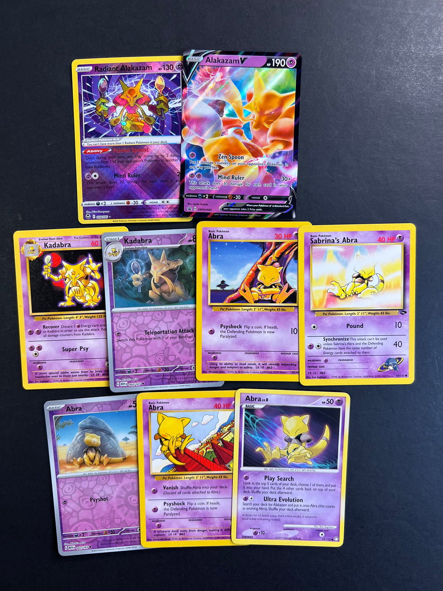 Wizards of The Coast - 4 Graded card - ALAKAZAM EX HOLO & EX - ULTRA RARE &  KADABRA HOLO & ABRA HOLO - UCG - Catawiki