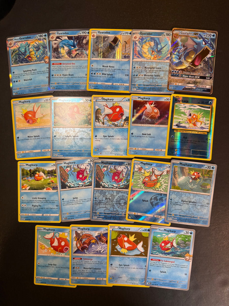 Pokemon Magikarp and Gyarados Card Lot - 19 Cards - Ultra