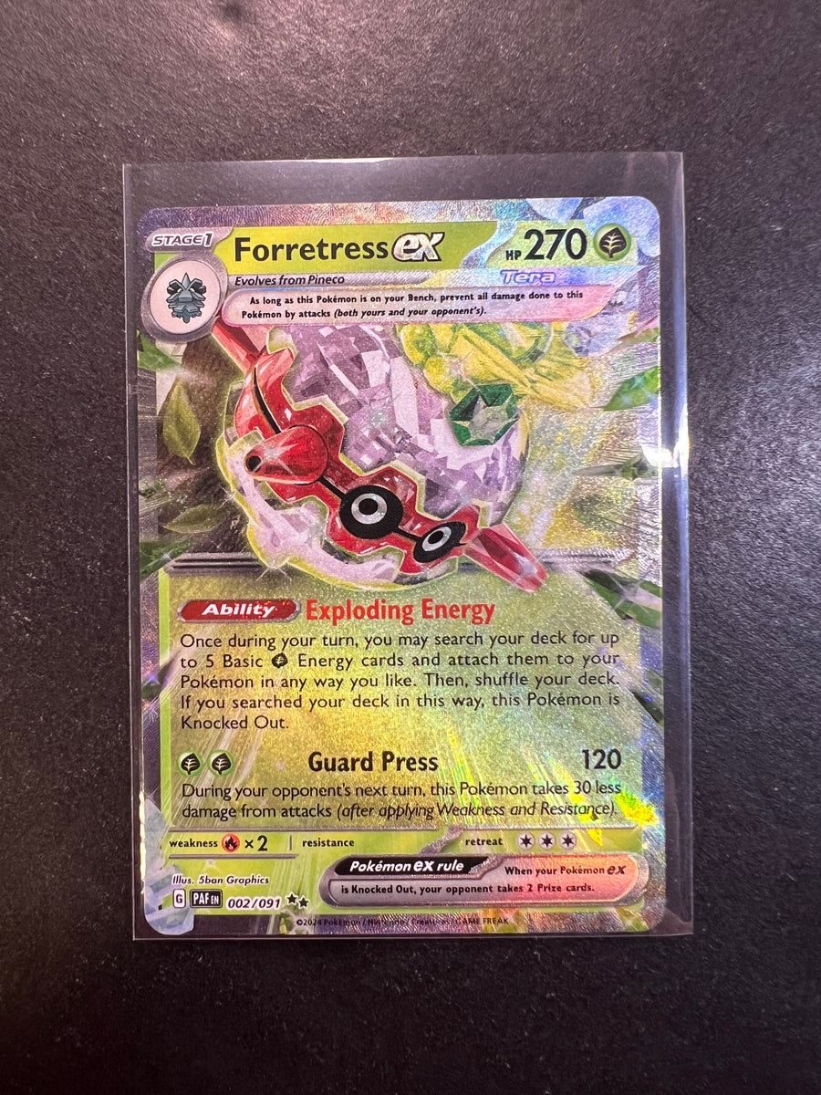 Forretress ex - 002/091 Ultra Rare - Paldean Fates JAB Games13 Forretress ex - 002/091 Ultra Rare - Paldean Fates JAB Games13