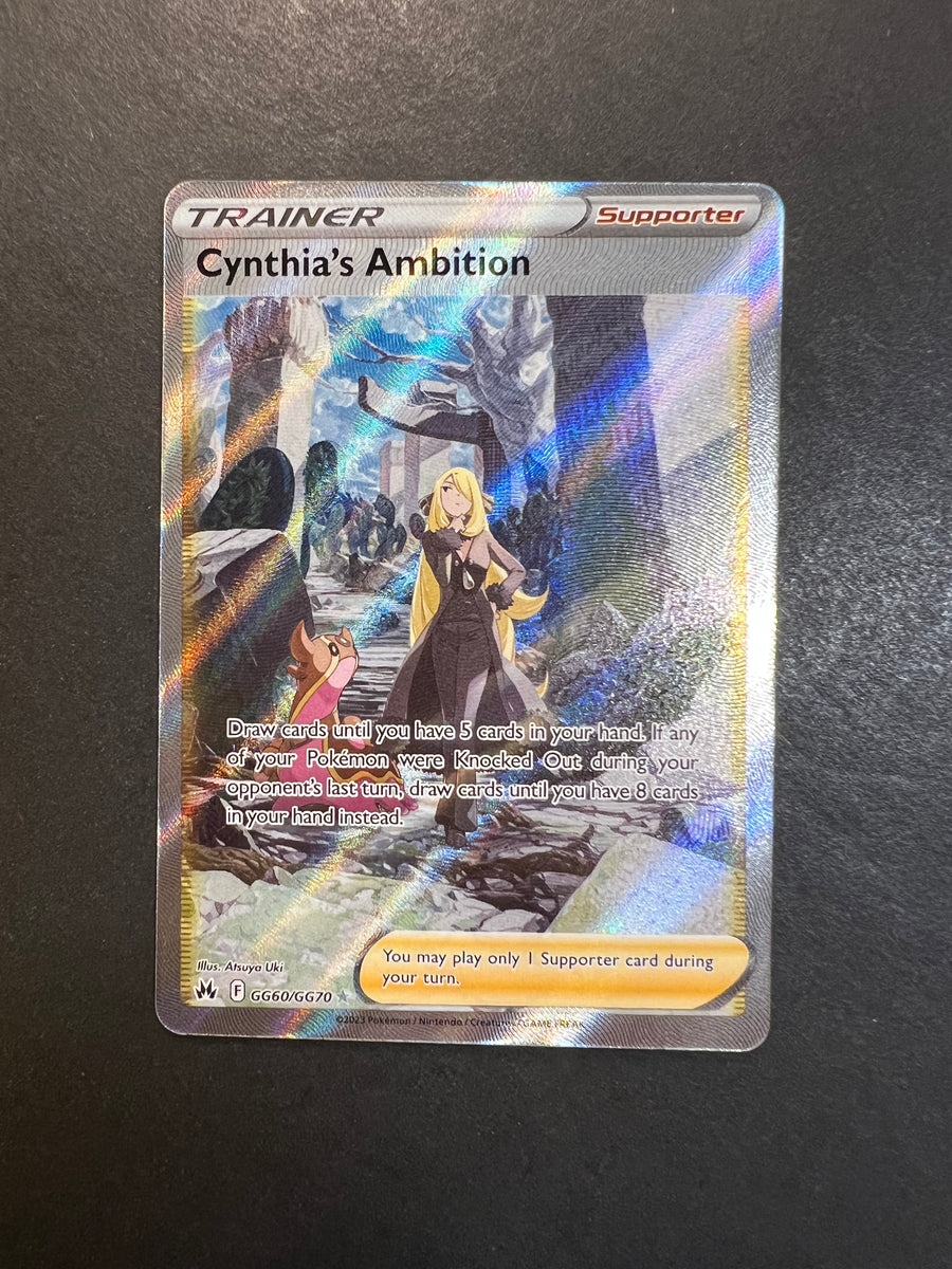 cynthia ambition pokemon card price Cynthia's Ambition - GG60/GG70 Full Art Ultra Rare Trainer