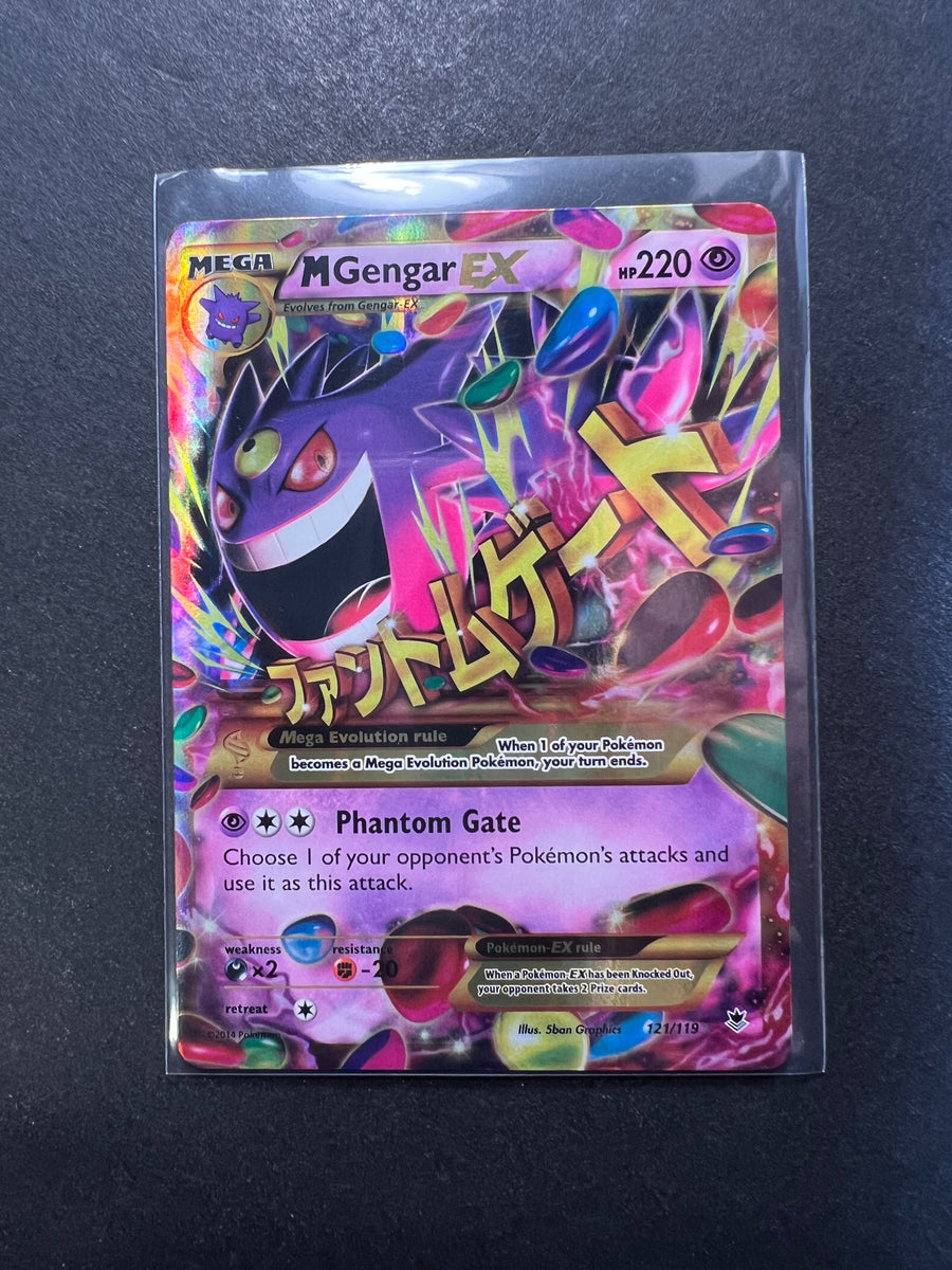 pokemon m gengar ex card xy phantom forces 121/119 Mega - Secret Ultra Rare Magic The Gathering Booster Packs Psychic Psychic Mega Latias ex Box Commander:Buckle Up
