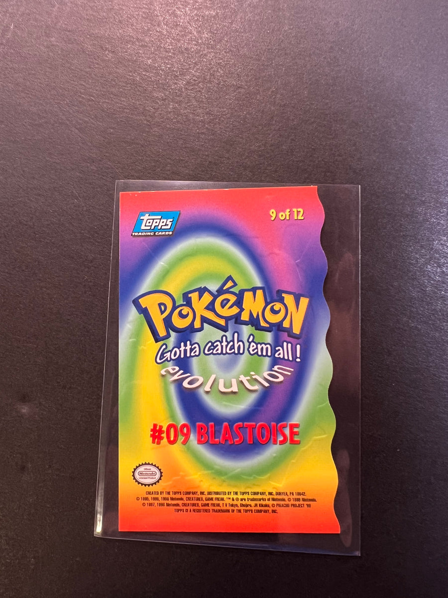 Blastoise - 9/12 Die-Cut Topps Pokemon Card JAB Games13 Blastoise - 9/12 Die-Cut Topps Pokemon Card JAB Games13