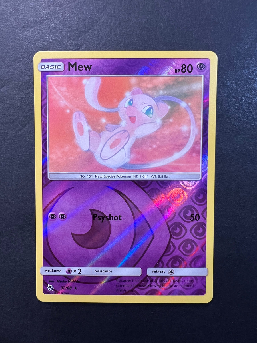 Mew - 32/68 Reverse Holo Rare - Hidden Fates JAB Games13 Mew - 32/68 Reverse Holo Rare - Hidden Fates JAB Games13