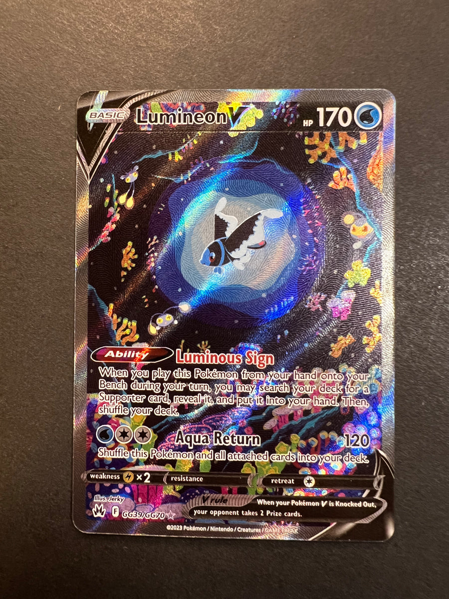 lumineon pokemon card price V - GG39/GG70 Full Art Ultra Rare Deck Colour and Leader:GREEN Uta - [ST-16] Popular Culture Uncommon Retreat cost The 