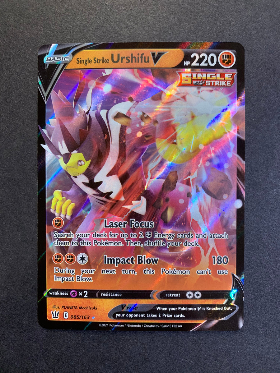 Single Strike Urshifu V - 085/163 Ultra Rare - Battle Styles JAB Games13 Single Strike Urshifu V - 085/163 Ultra Rare - Battle Styles JAB Games13