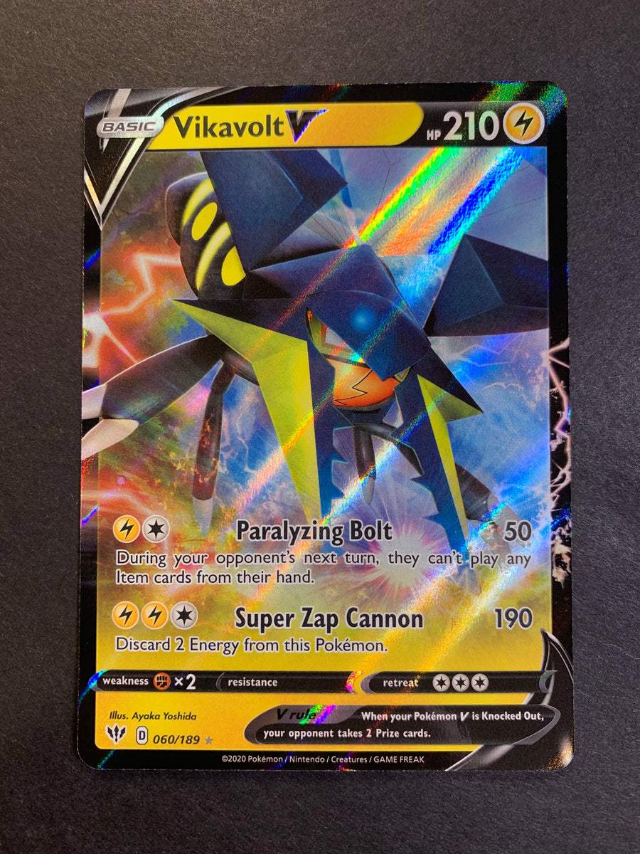 Vikavolt V 060/189 Oscuridad Incandescente - Carta Pokémon Nueva y en  Español