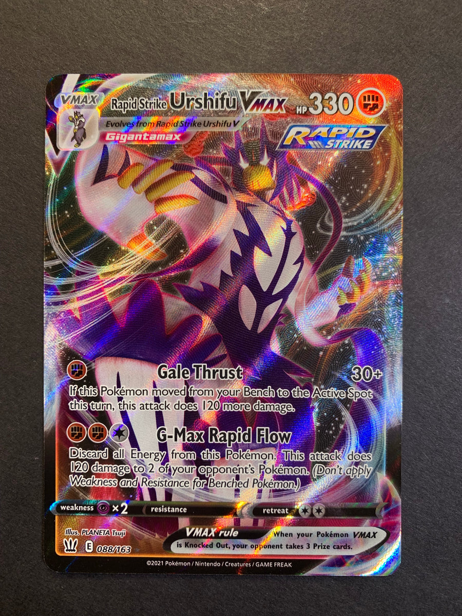 Rapid Strike Urshifu VMax - 088/163 Full Art Ultra Rare - Battle Style JAB Games13 Rapid Strike Urshifu VMax - 088/163 Full Art Ultra Rare - Battle Style JAB Games13