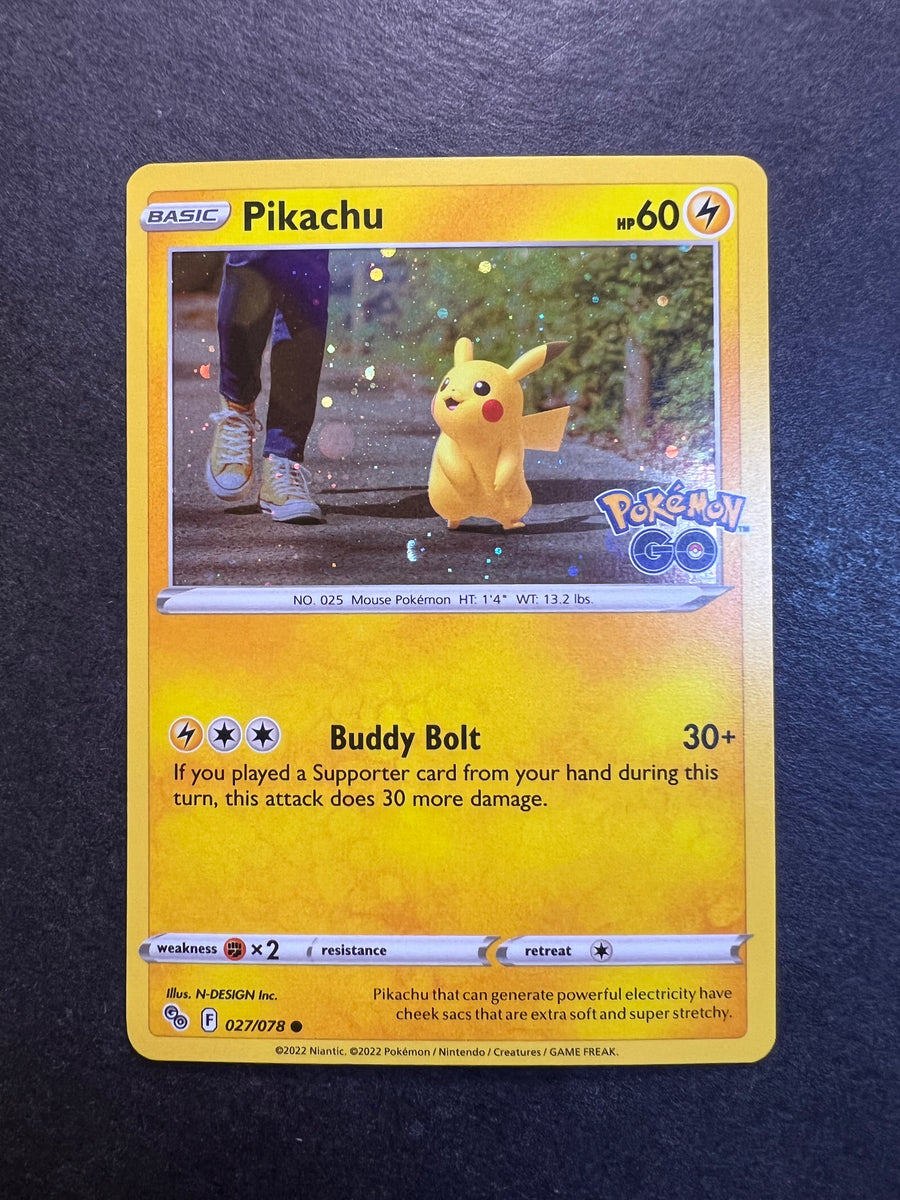 pikachu pokemon go card Pikachu - 027/078 - Pokemon Go