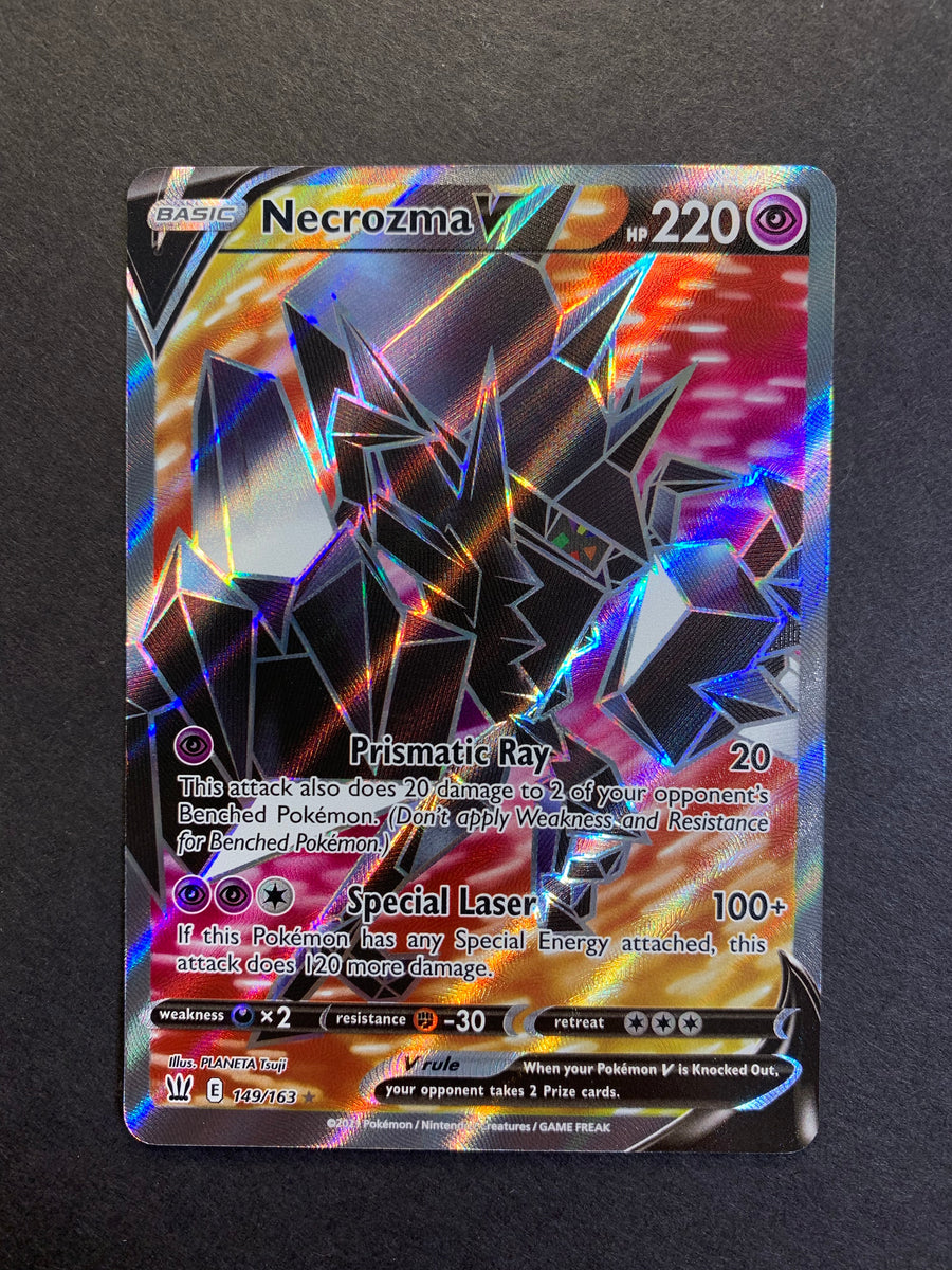 necrozma v pokemon card value - 149/163 Full Art Ultra Rare Printing:NCC 253 mappe Card is in NM Pokémon Giant Card Stage