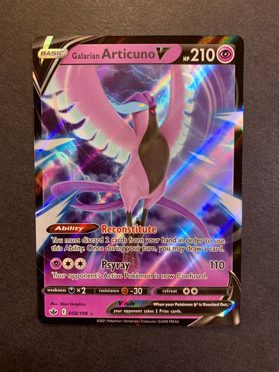 Galarian Articuno V 058 - Holofoil SWSH06 Chilling Reign