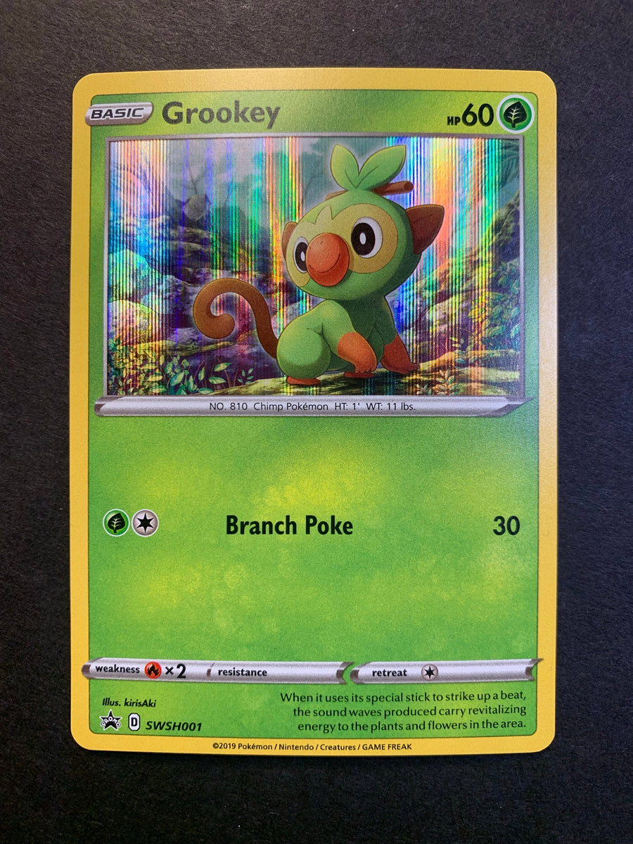 grookey pokemon card holographic Grookey - SWSH001 Holo Rare Promo