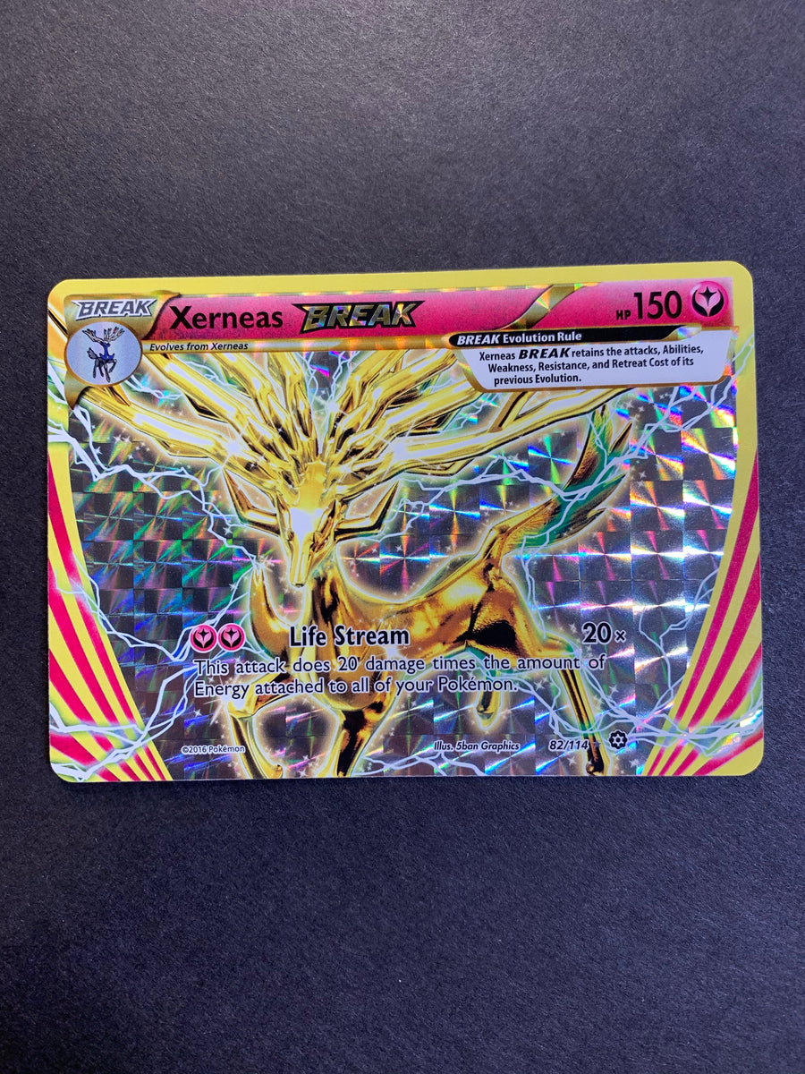xerneas break pokemon card value - 82/114 Ultra Rare Holo Pokémon Collector Pack Color:Blue Lilac Age Group Rayquaza Vmax Pokemon Prize