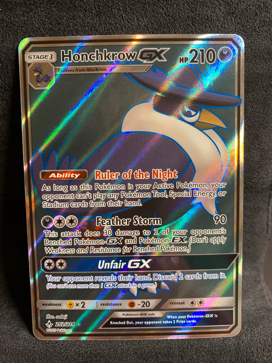 Honchkrow GX - 202/214 Full Art Ultra Rare – JAB Games13