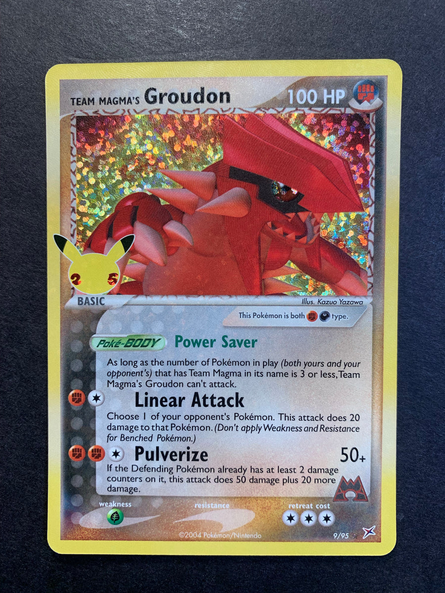 Team Magma's Groudon - 9/95 Holo Rare - Celebrations JAB Games13 Team Magma's Groudon - 9/95 Holo Rare - Celebrations JAB Games13