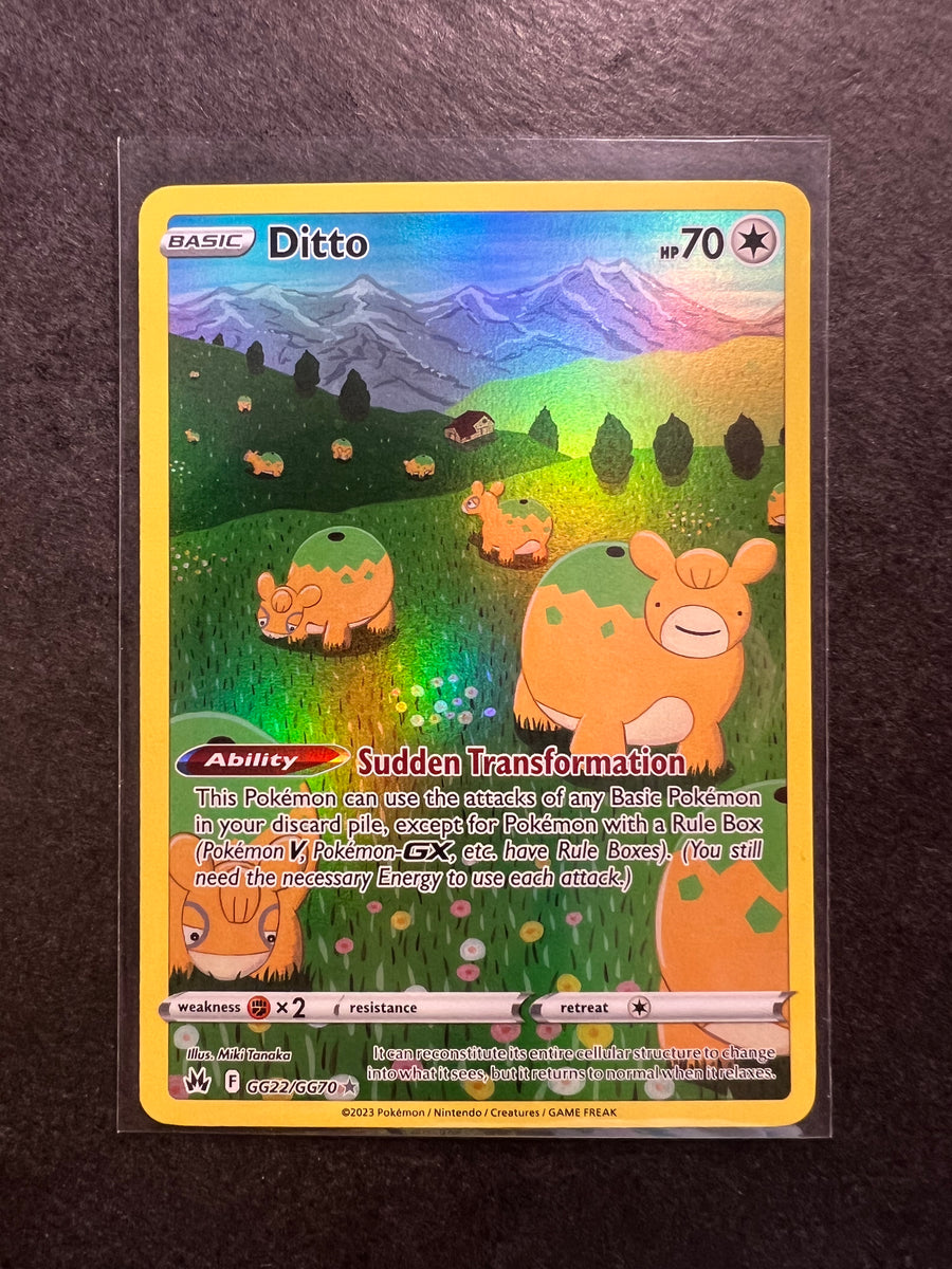 Pokémon TCG Ditto Crown Zenith - Galarian Gallery GG22/GG70 Holo Ultra  Rare, NM
