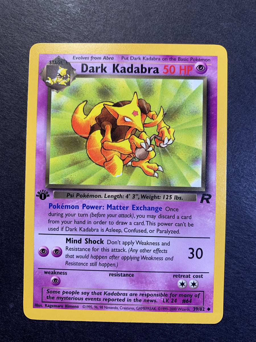 Dark Kadabra 1st Edition