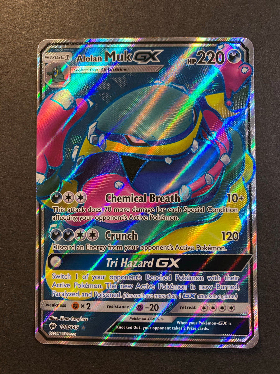 Alolan Muk GX - 138/147 Full Art Ultra Rare Pokemon JAB Games13 Alolan Muk GX - 138/147 Full Art Ultra Rare Pokemon JAB Games13