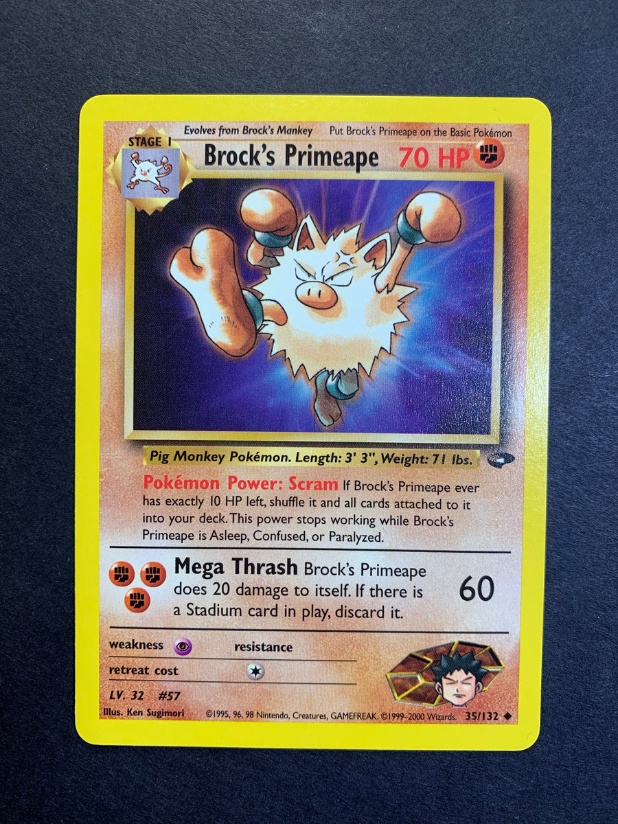 Brock's Primeape - 35/132 Gym Challenge Set JAB Games13 Brock's Primeape - 35/132 Gym Challenge Set JAB Games13