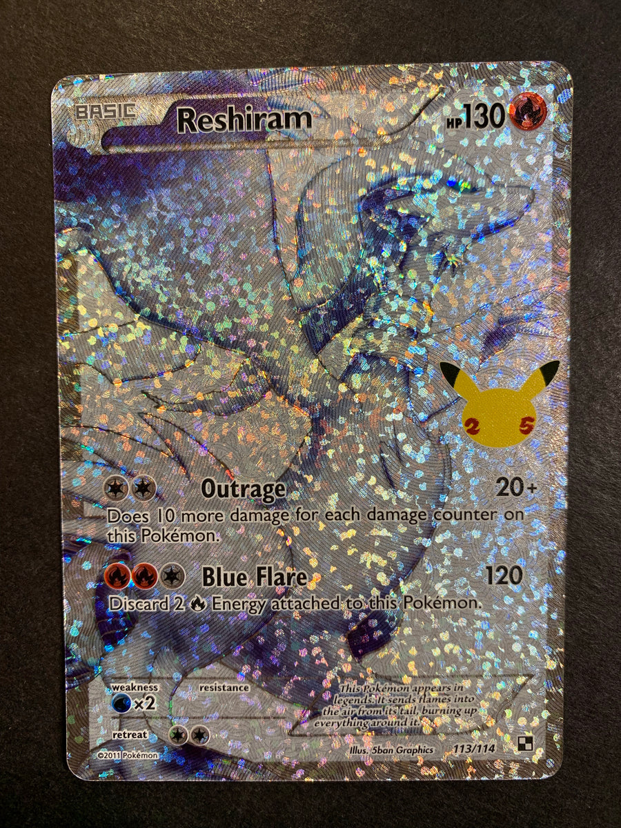 Reshiram - 113/114 Full Art Ultra Rare - Celebrations JAB Games13 Reshiram - 113/114 Full Art Ultra Rare - Celebrations JAB Games13