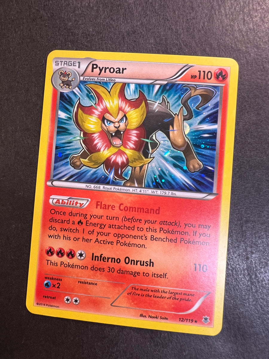 Pyroar 12/119 Phantom Forces Cosmos Holo Rare Light Play Pokemon DNA GAMES