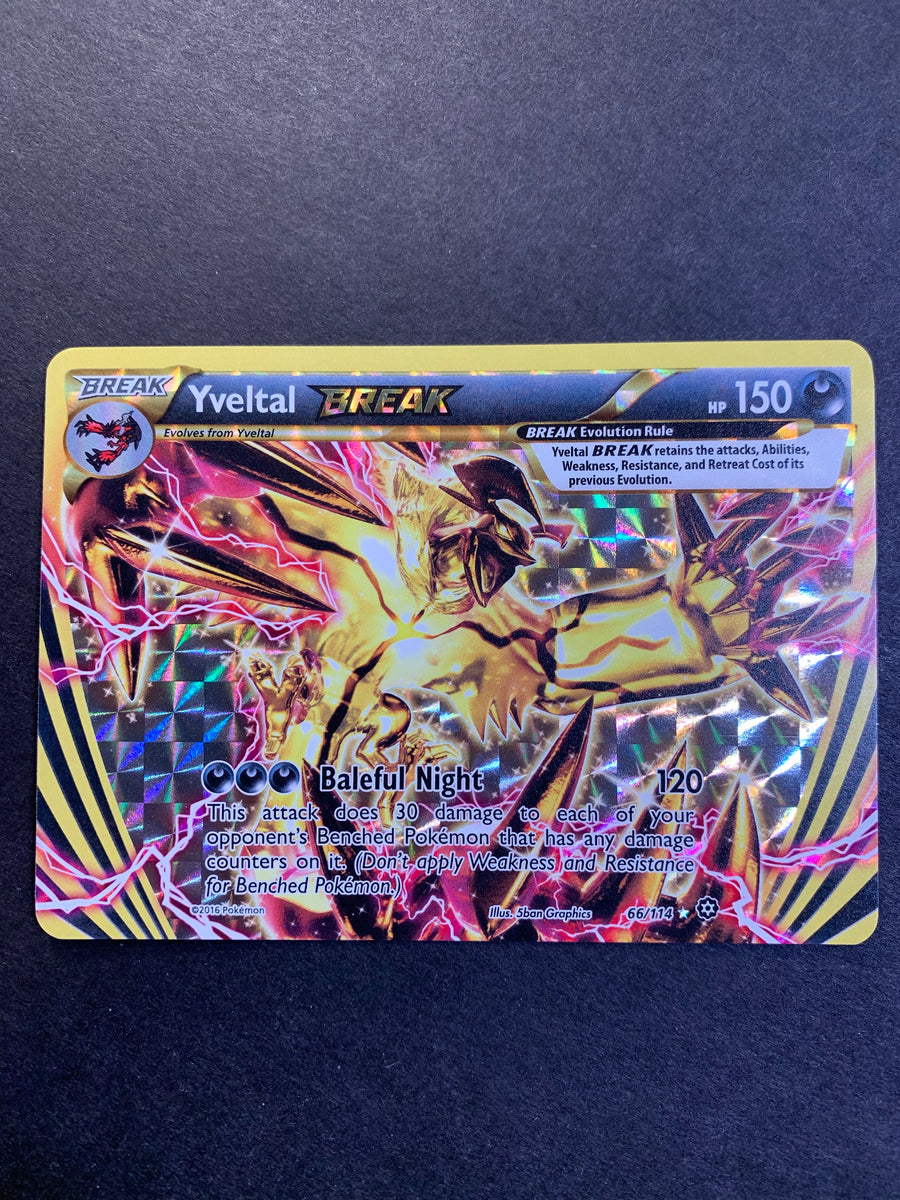 Yveltal Break - 66/114 Ultra Rare Holo - XY Steam Siege Yveltal Break - 66/114 Ultra Rare Holo - XY Steam Siege