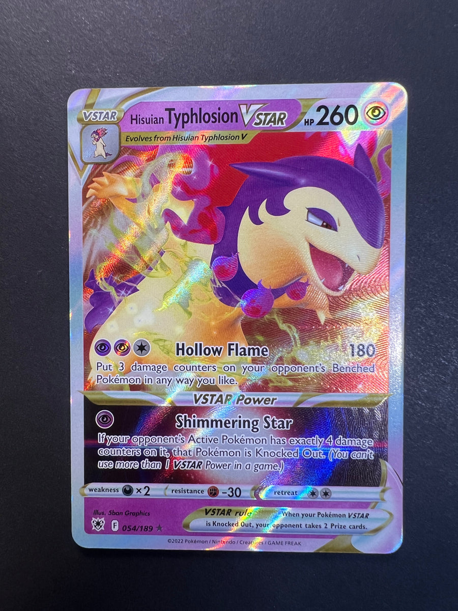 hisuian typhlosion pokemon card Hisuian Typhlosion VStar - 054/189 Full Art Ultra Rare