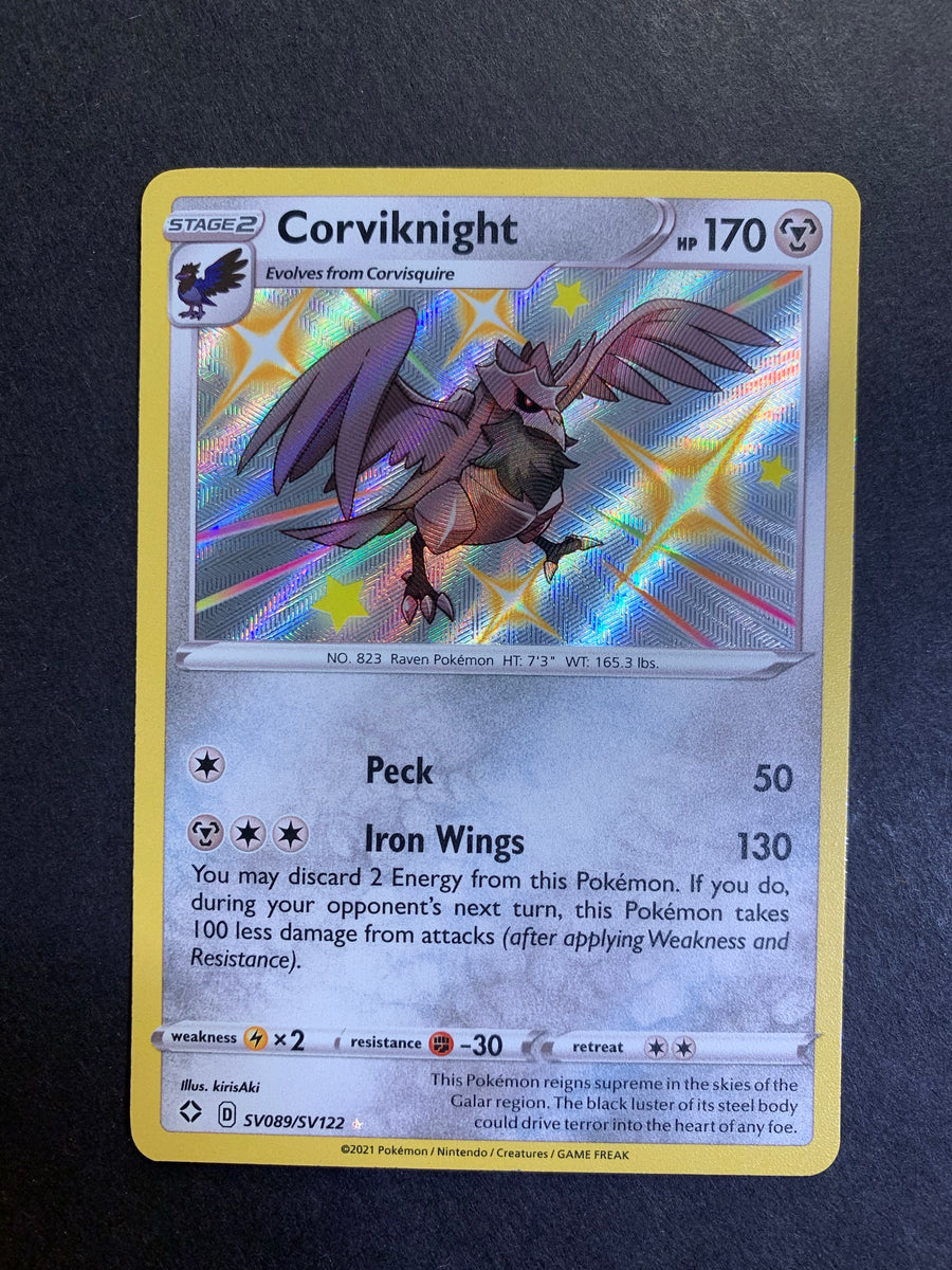 Corviknight - SV089/SV122 Shiny Holo Rare