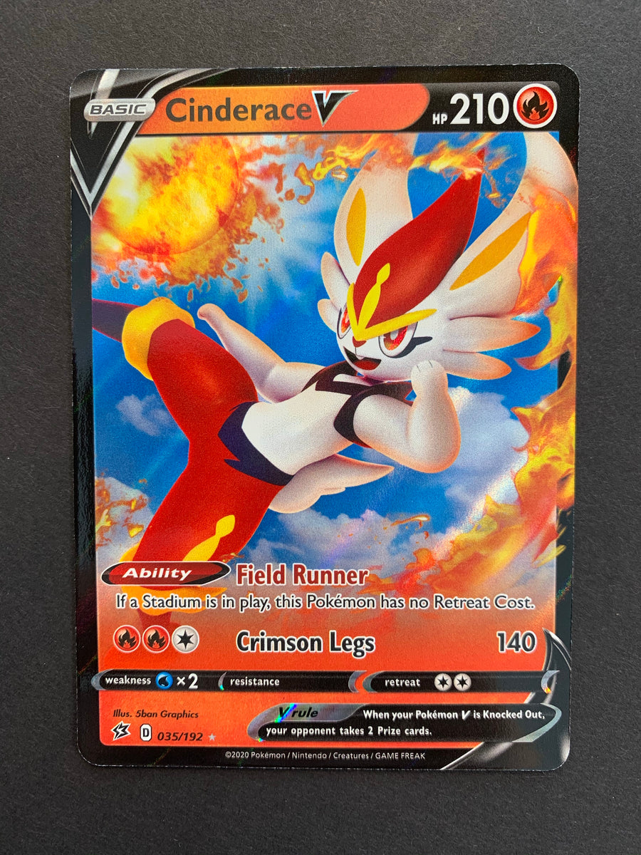 Cinderace V - 035/192 Ultra Rare - Rebel Clash JAB Games13 Cinderace V - 035/192 Ultra Rare - Rebel Clash JAB Games13