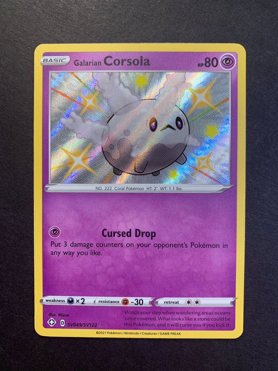 Galarian Corsola - SV049/SV122 Shiny Holo Rare