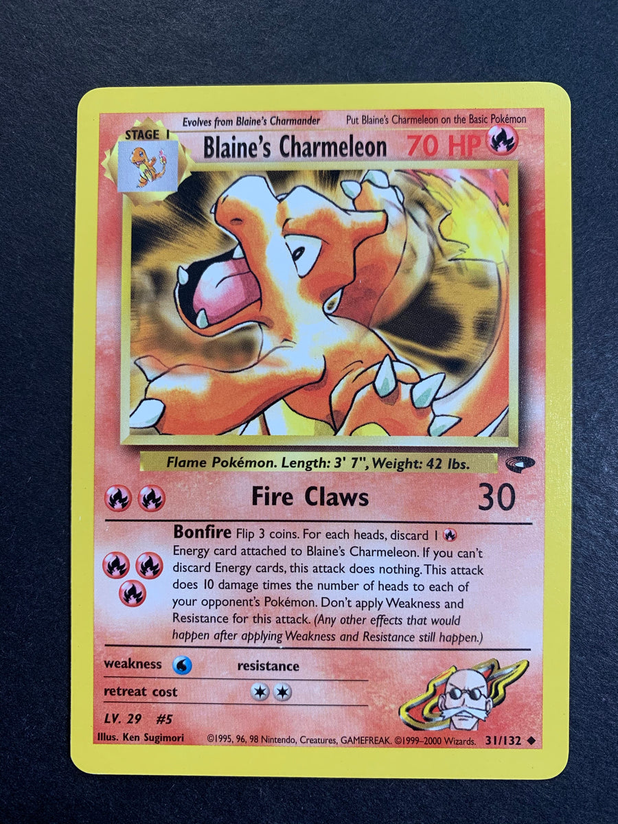 Blaine's Charmeleon - 31/132 Vintage Gym Challenge JAB Games13 Blaine's Charmeleon - 31/132 Vintage Gym Challenge JAB Games13