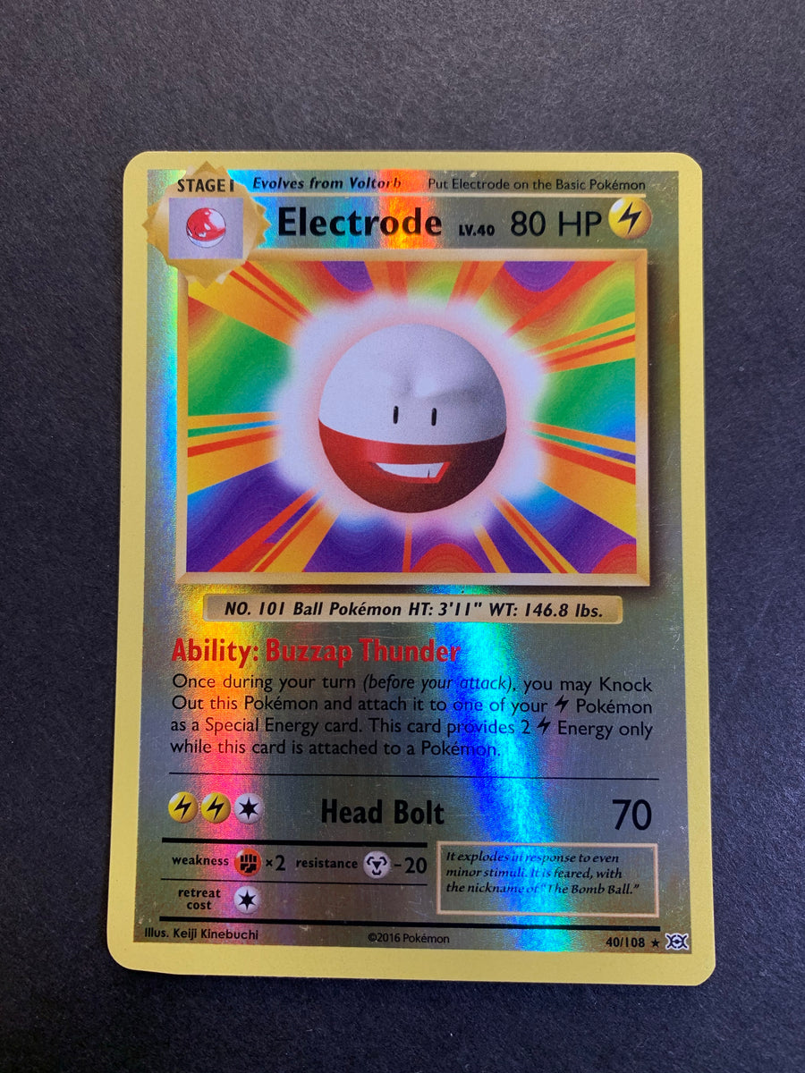 Electrode - 40/108 Reverse Holo Rare - XY Evolutions JAB Games13 Electrode - 40/108 Reverse Holo Rare - XY Evolutions JAB Games13
