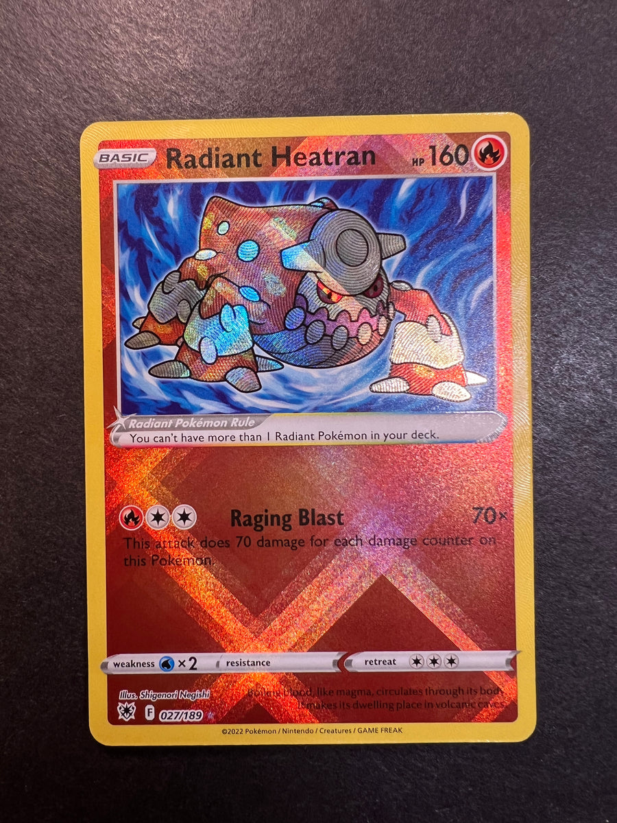 pokemon heatran card Radiant Heatran - 027/189 Holo Rare