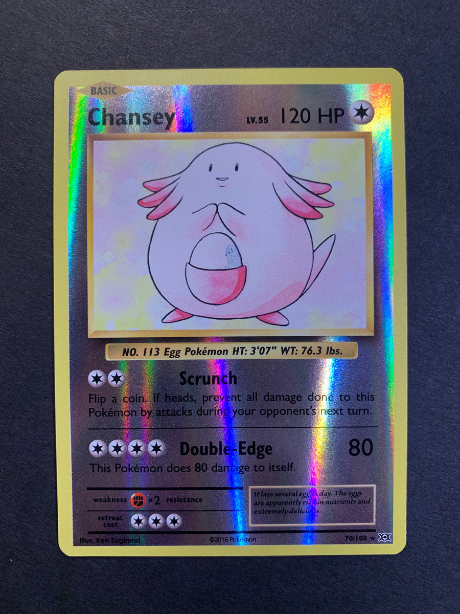 Chansey - 70/108 Reverse Holo Rare - XY Evolutions Set – JAB Games13