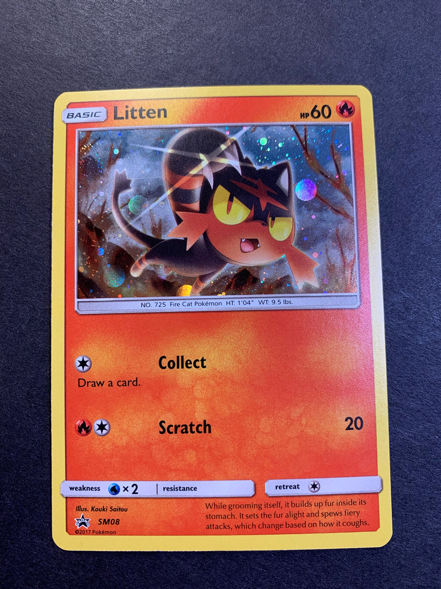 litten pokemon card holographic Litten