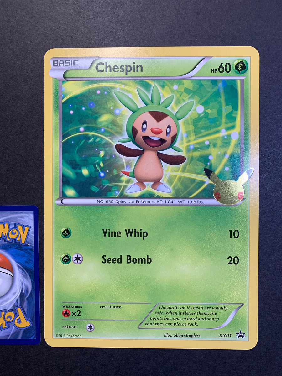 Pokemon Jumbo Chespin Card - XY01