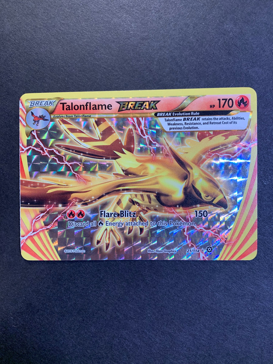 pokemon talonflame break card Talonflame Break - 21/114 Ultra Rare Holo