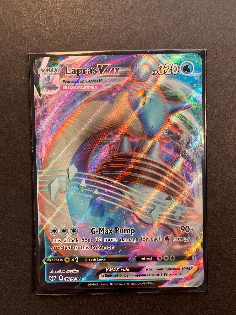 Lapras VMax - 050/202 Full Art Ultra Rare - Sword and Shield JAB Games13 Lapras VMax - 050/202 Full Art Ultra Rare - Sword and Shield JAB Games13