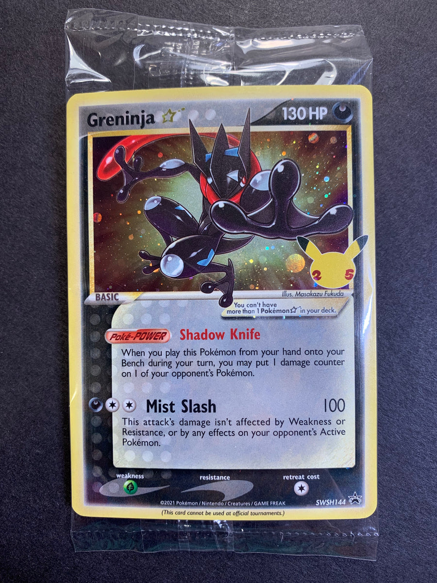 Greninja - SWSH144 Holo Rare Gold Star Promo Sealed - Celebrations JAB Games13 Greninja - SWSH144 Holo Rare Gold Star Promo Sealed - Celebrations JAB Games13