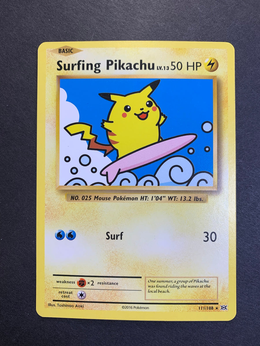 Surfing Pikachu - 111/108 Secret Rare