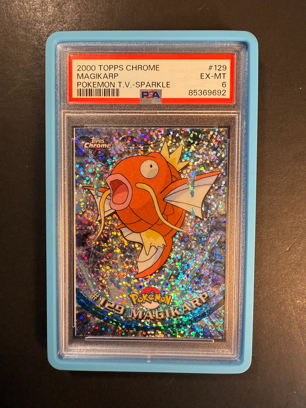 PSA 6 Magikarp - #129 Sparkle Holo Rare - Pokemon Topps Chrome