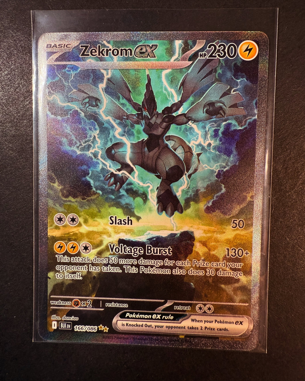 Zekrom ex - 166/086 Full Art Ultra Rare - Pokemon Black Bolt