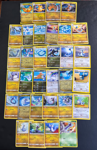 Pokemon Dratini, Dragonair & Dragonite Card Lot - 32 Cards - Holo Rare, Reverse Holo & Vintage Cards!