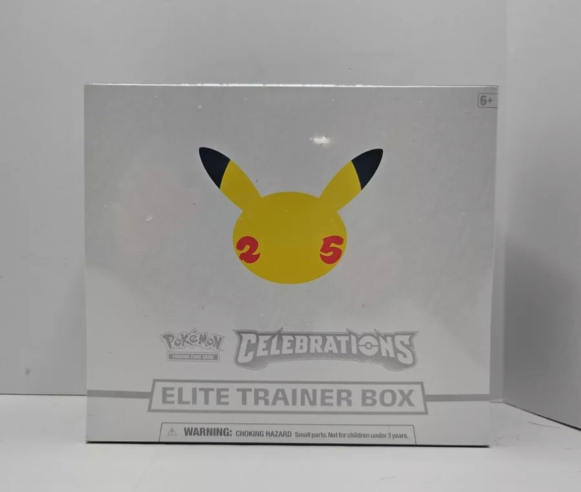 Pokemon TCG Celebrations popular Elite Trainer Box ETB Factory Sealed lot of 3