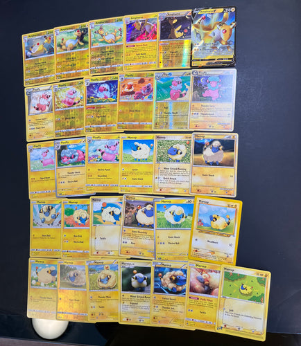 Pokemon Mareep, Flaaffy and Ampharos Card Lot - 31 Cards - Ultra Rare V, Holo Rare and Vintage Collection!